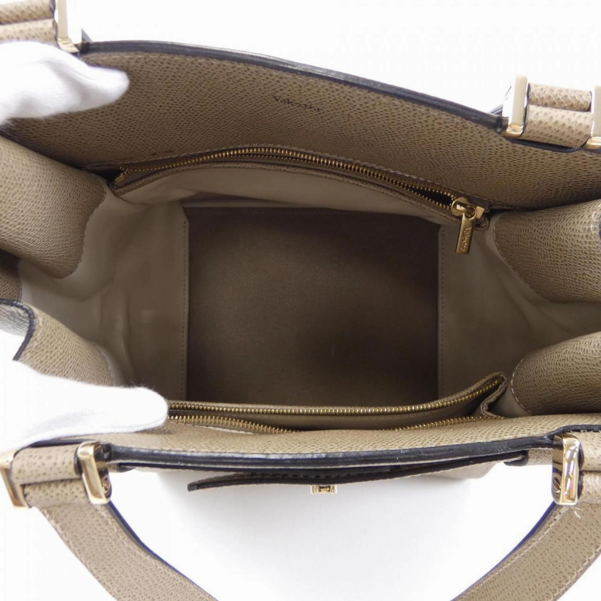 Valextra Leather Handbag (Pre-Owned)