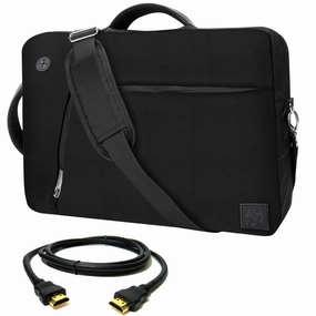 VanGoddy Black Slate 3-in-1 Hybrid Laptop Bag for Alienware 13 Gaming Laptop   12FT HDMI Cable