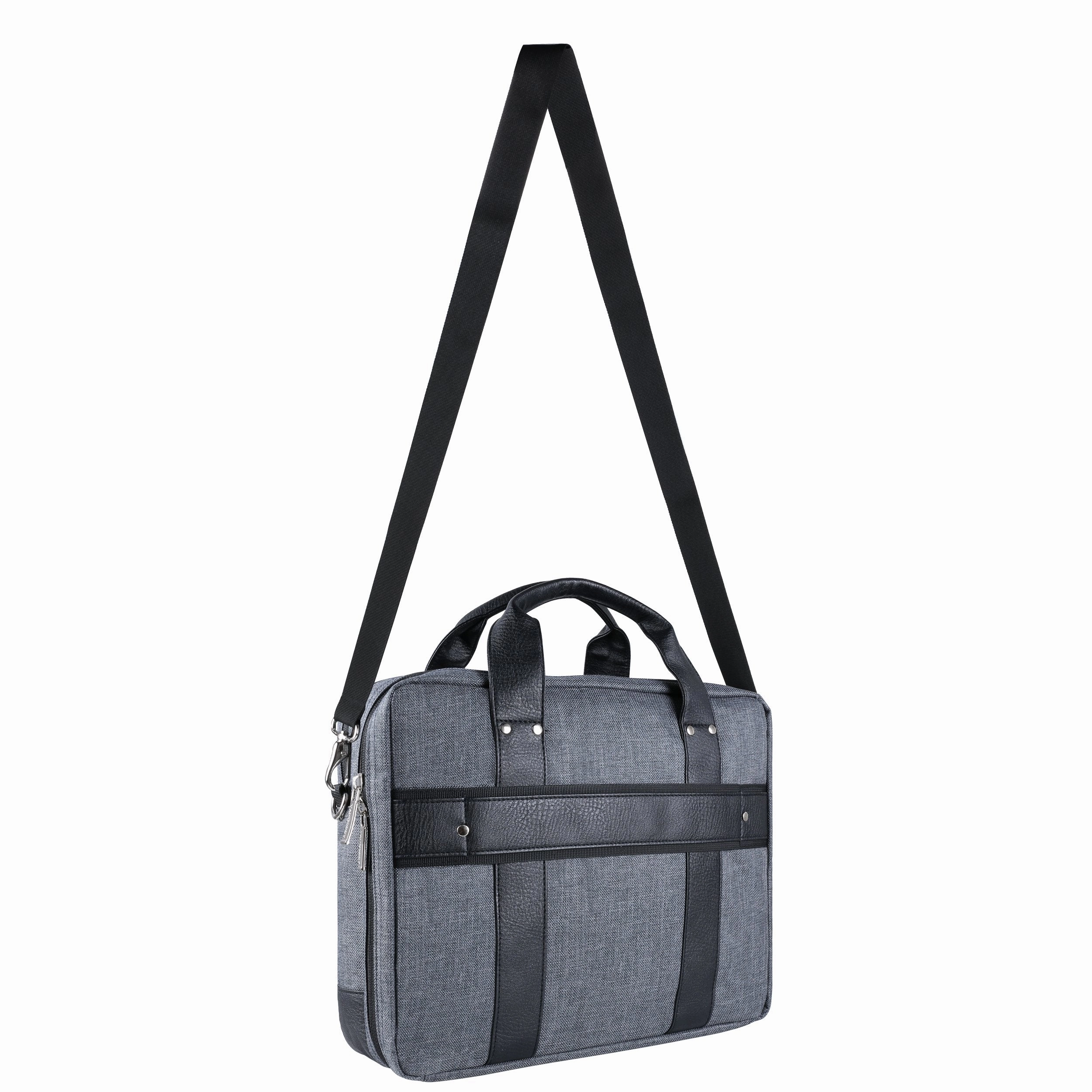 Vangoddy Chrono Series Grey Messenger Tote Bag for 17.3" Tablet Laptop Notebook Chromebook Macbook Ultrabook