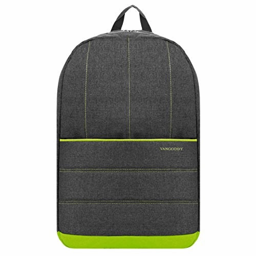 Vangoddy Green Trim Slim Laptop Backpack For Microsoft Surface Book / Surface Pro Series /