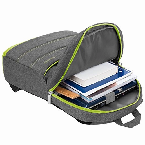 Vangoddy Green Trim Slim Laptop Backpack For Microsoft Surface Book / Surface Pro Series /