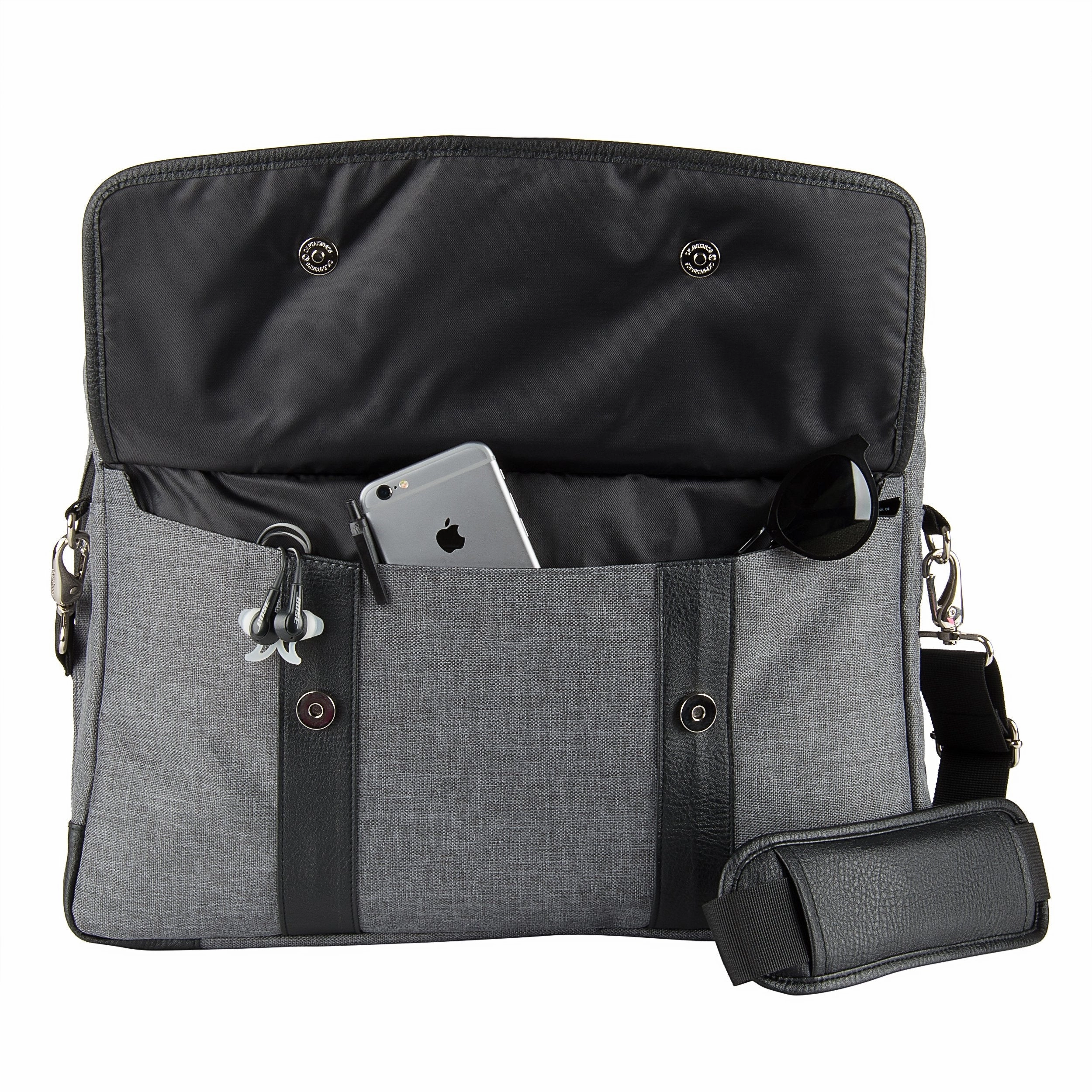VanGoddy Laptop Messenger Bag 17.3 inch for Asus VivoBook 17 X705 F712FA, Pro 17 N752VX, X571, TUF FX705, StudioBook S W700, ROG, Zephyrus, FX753