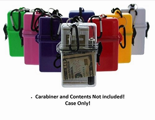 Vas Waterproof Dry Box- Beach, Boat & Pool - Money, Id, Key'S N More (9 Color Choices) (White)