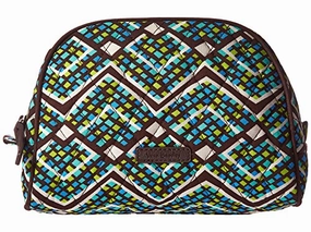 Vera Bradley Luggage Women'S Medium Zip Cosmetic Rain Forest Cosmetic Bag