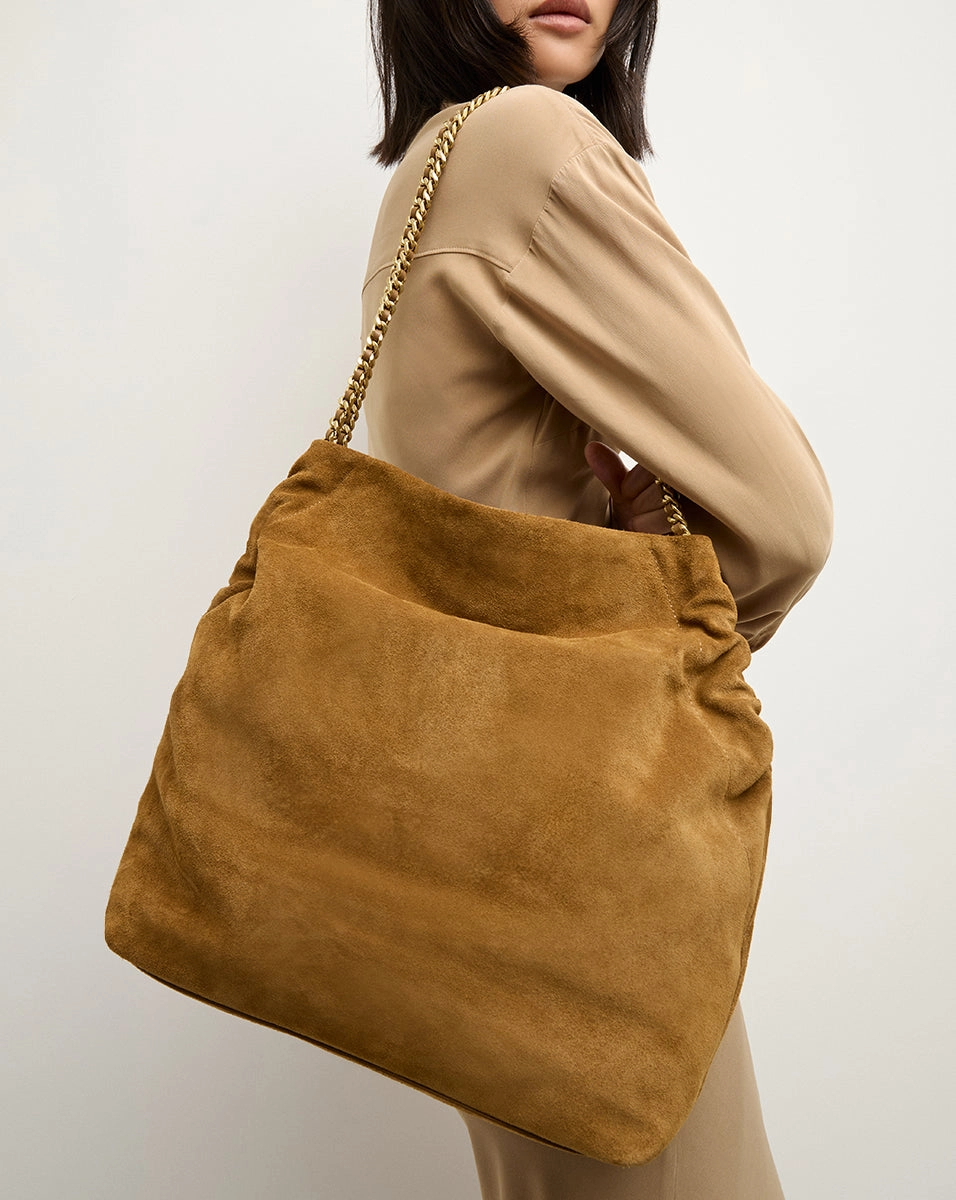Veronica Beard Suede Slouch Bag