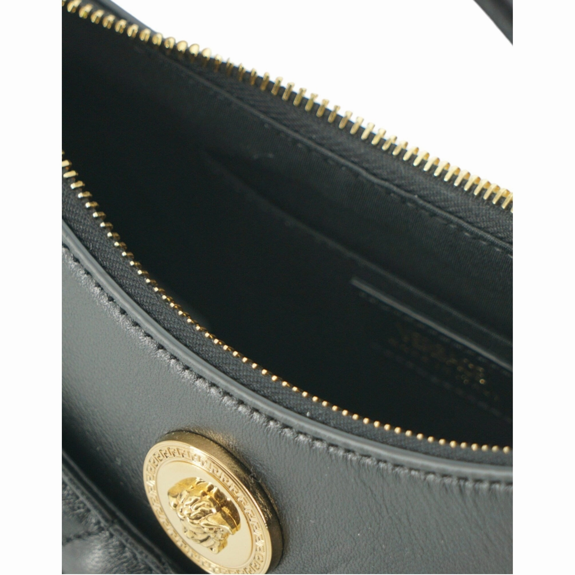 Versace Elegant Half Moon Leather Shoulder Women's Bag