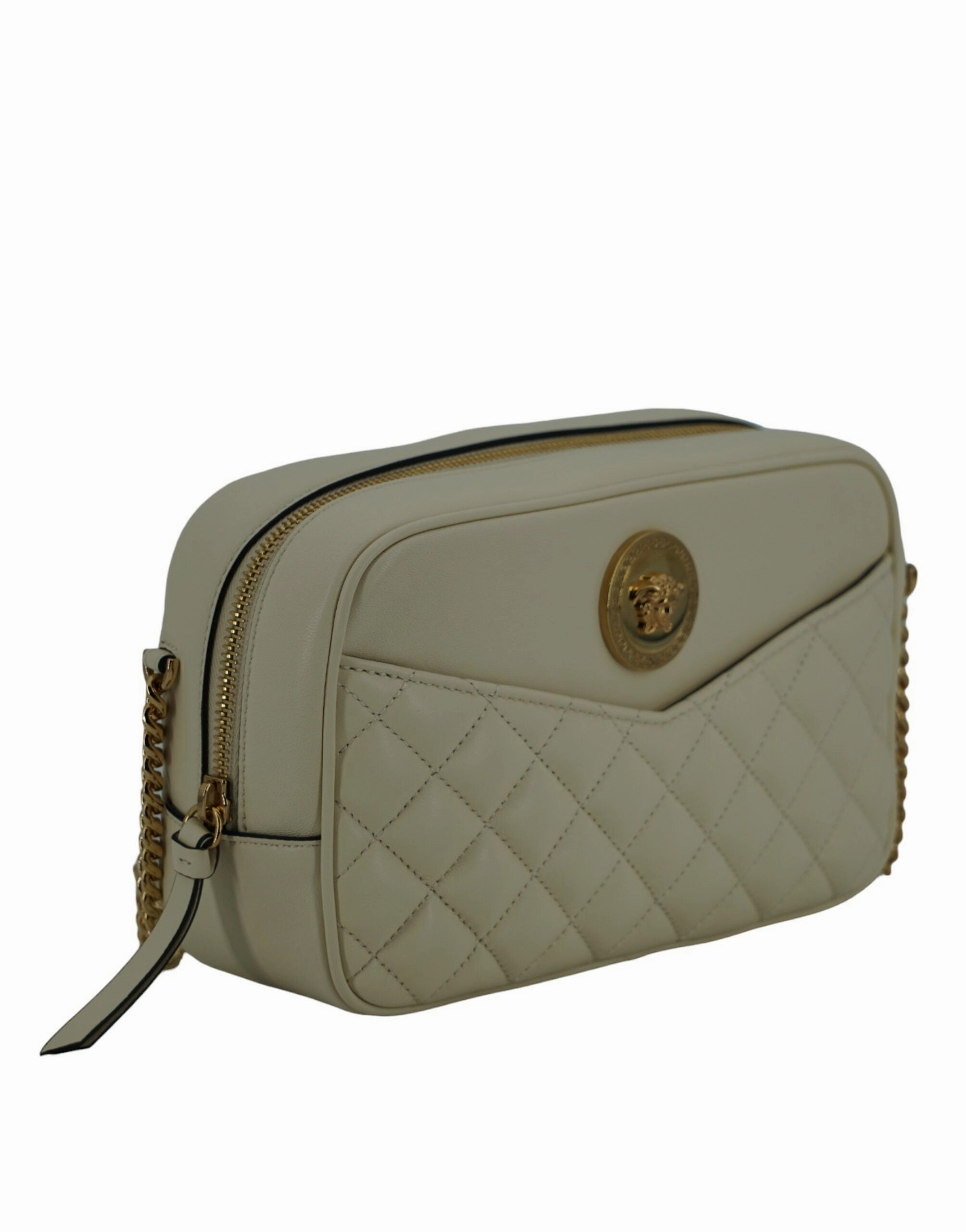 Versace  Lamb Leather Medium Camera Shoulder Women's Bag