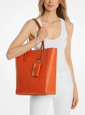 Vincent Large Saffiano Leather Tote Bag With Card Case