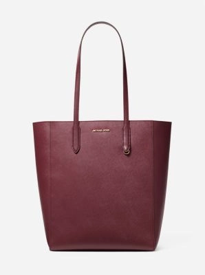 Vincent Large Saffiano Leather Tote Bag With Card Case