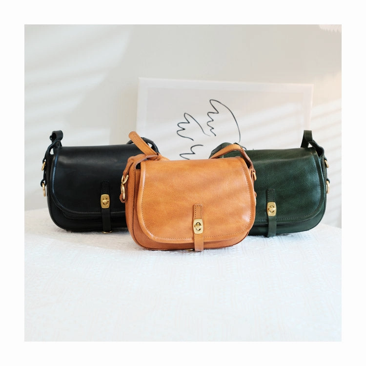 Vintage Green Womens Shoulder Bag Crossbody Saddle Bag Crossbody Purse for Ladies