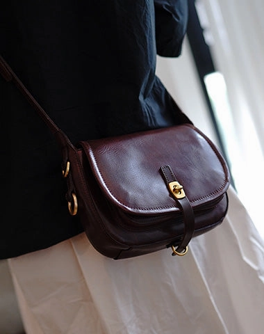 Vintage Green Womens Shoulder Bag Crossbody Saddle Bag Crossbody Purse for Ladies