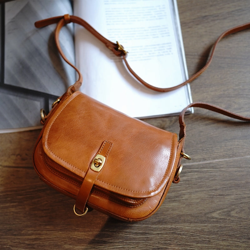 Vintage Green Womens Shoulder Bag Crossbody Saddle Bag Crossbody Purse for Ladies