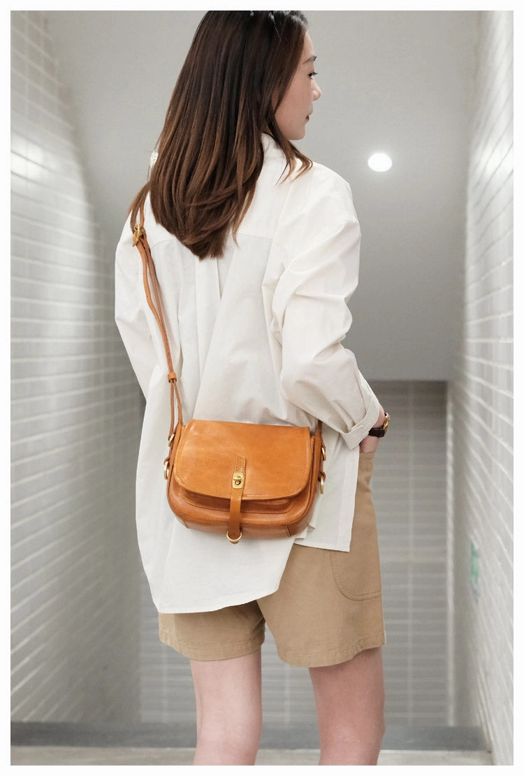Vintage Green Womens Shoulder Bag Crossbody Saddle Bag Crossbody Purse for Ladies
