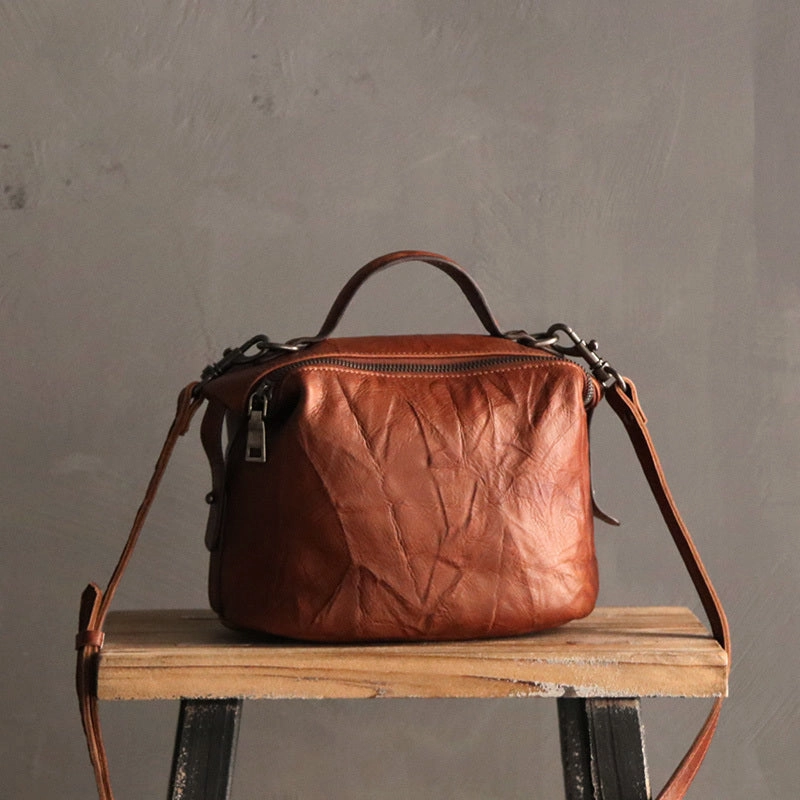 Vintage LEATHER WOMEN Handbag Purse SHOULDER BAG Purses FOR WOMEN