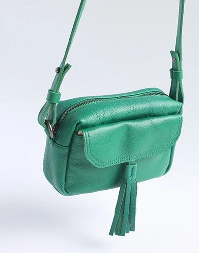 Vintage LEATHER WOMEN Tassels Crossbody Purses Small SHOULDER BAG FOR WOMEN