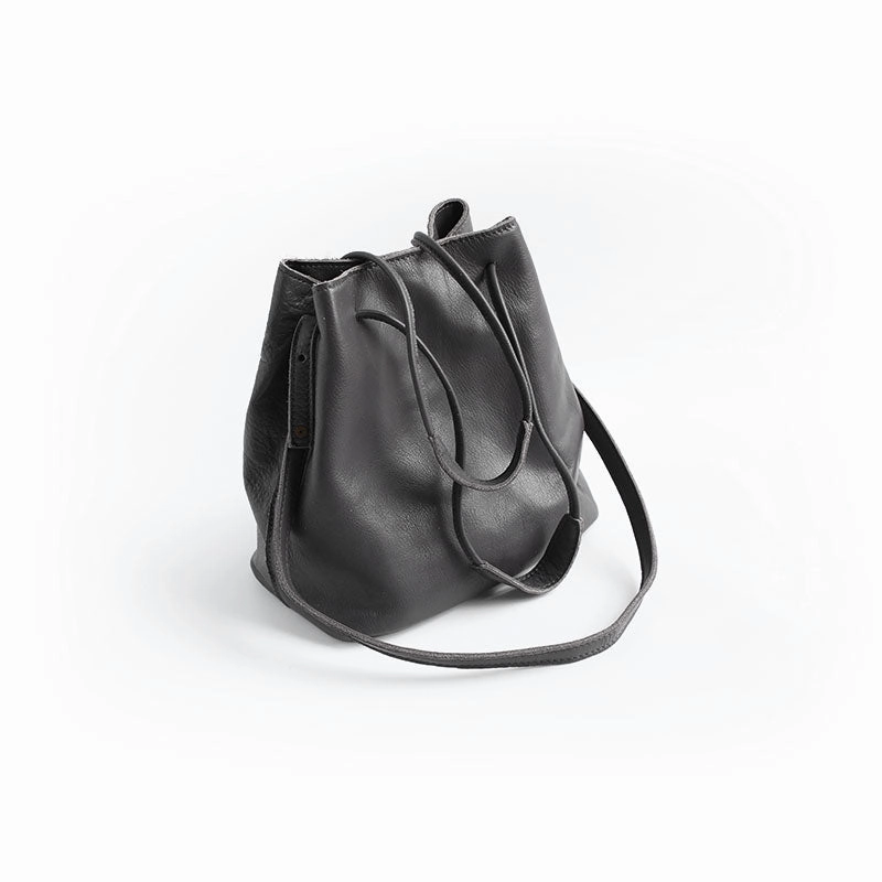 Vintage WOMENs LEATHER Bucket Purse Bucket Shoulder Purse FOR WOMEN
