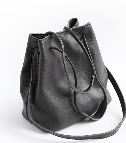 Vintage WOMENs LEATHER Bucket Purse Bucket Shoulder Purse FOR WOMEN