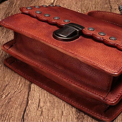 Vintage Womens Leather Handbags Purse Green Satchel Handbags Shoulder Crossbody Bags for Ladies