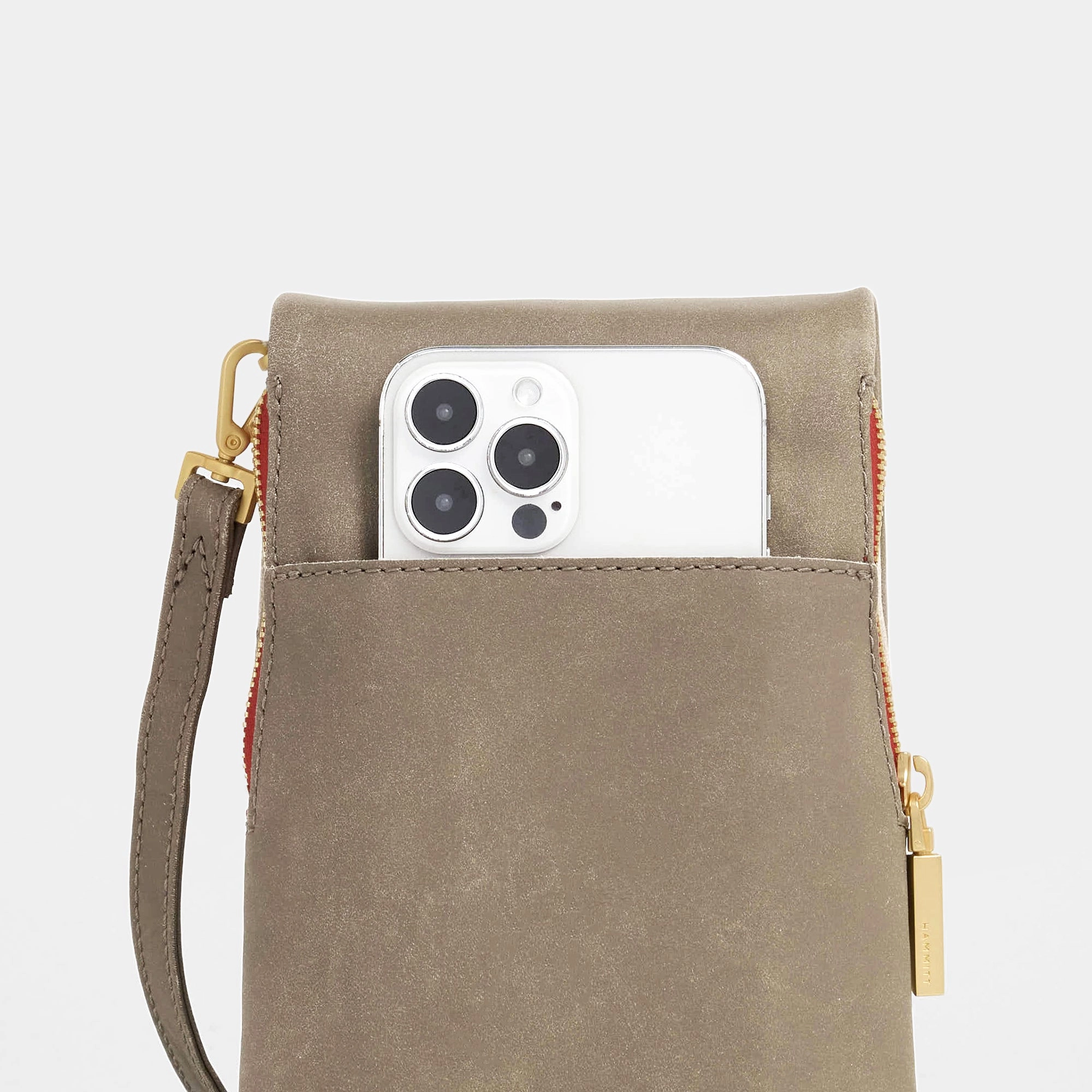 VIP Mobile | Pewter/Brushed Gold Red Zip