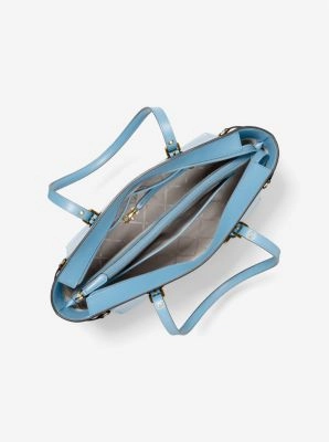 Voyager Medium Crossgrain Leather Tote Bag