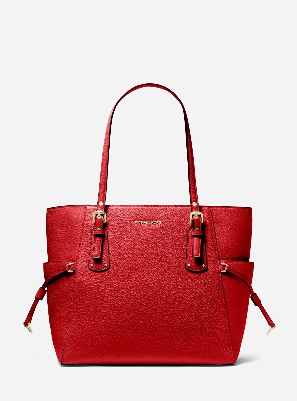 Voyager Small Pebbled Leather Tote Bag