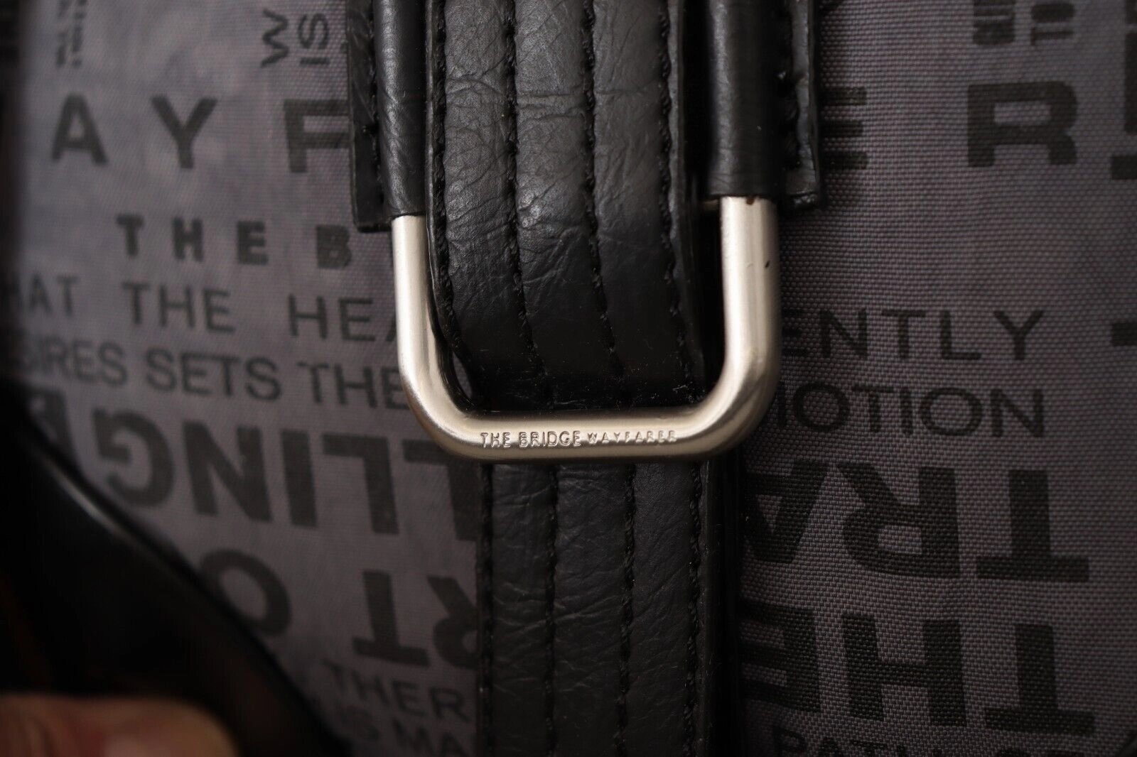 WAYFARER Chic Gray Fabric Crossbody Bag