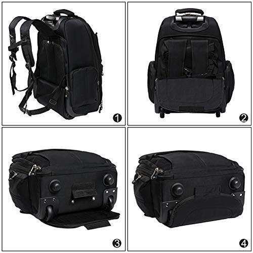 Weishengda 19 Inches Waterproof Wheeled Rolling Backpack For Men And Women Business Laptop Travel