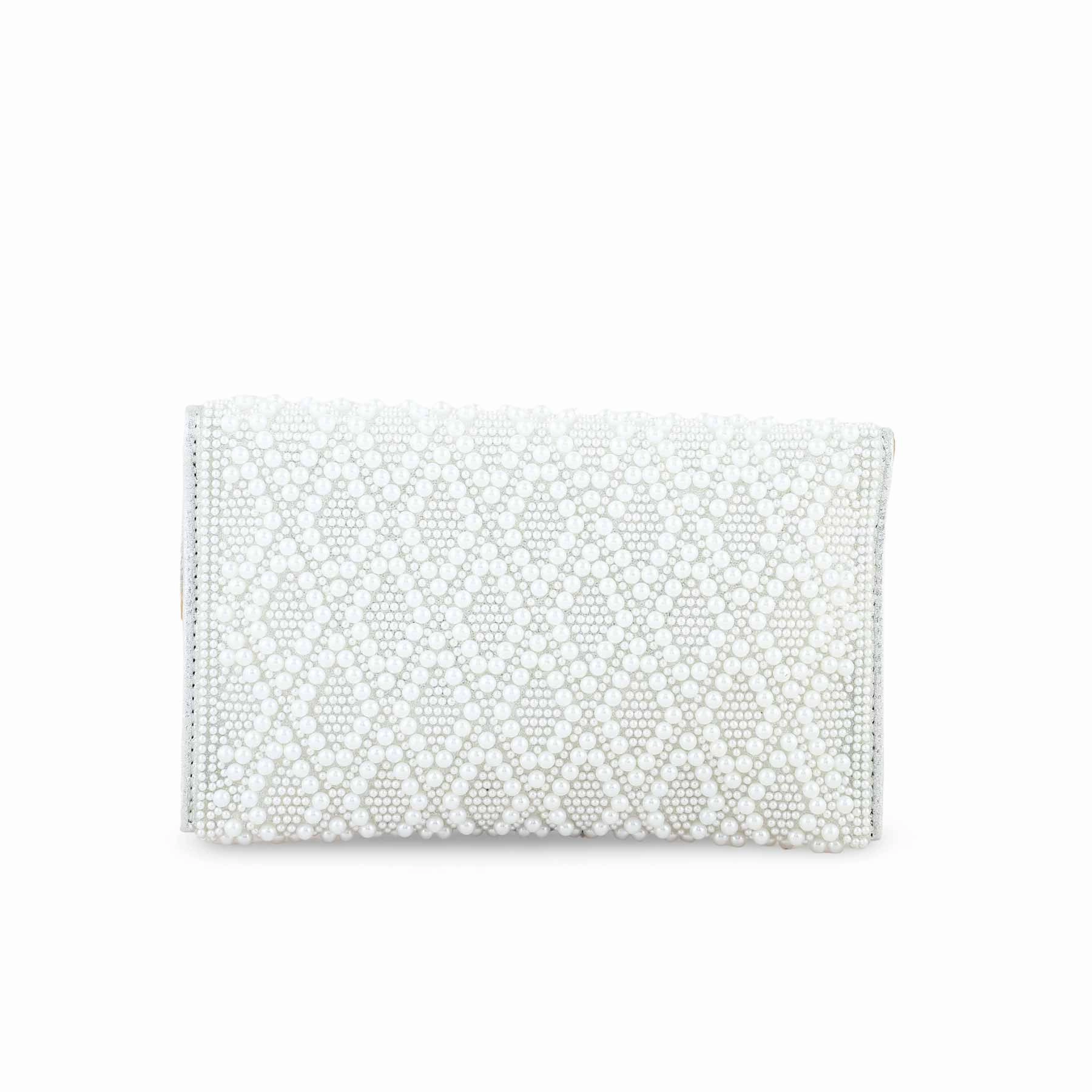 White Bridal Clutch P24353