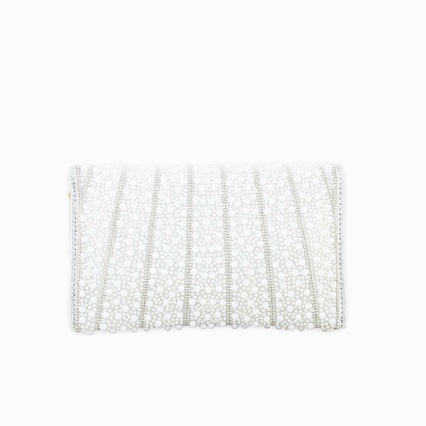 White Bridal Clutch P24354