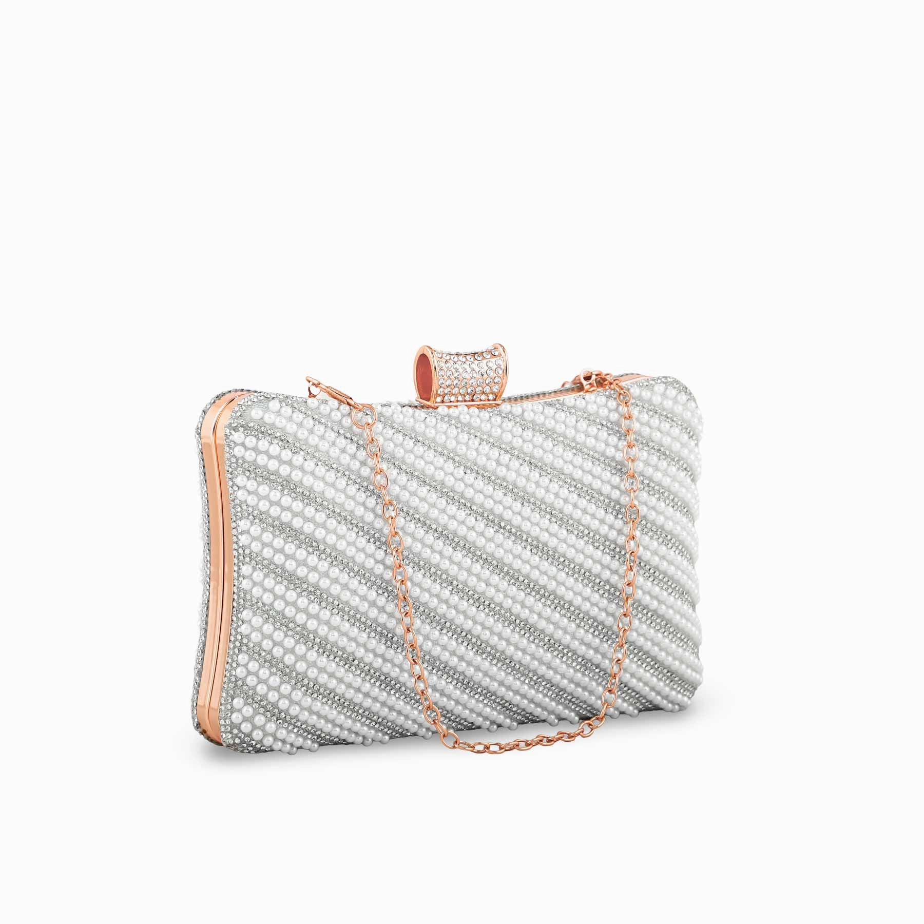 White Bridal Clutch P24355