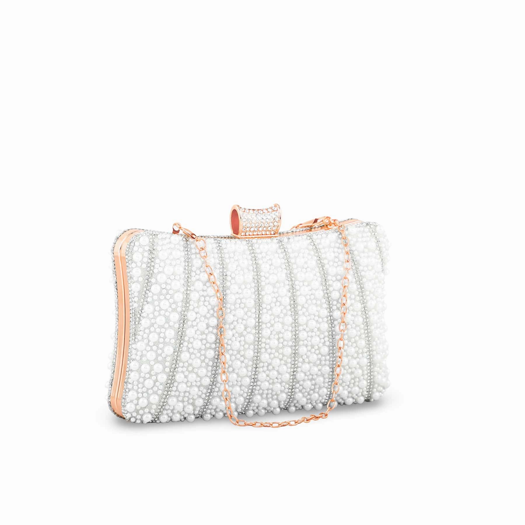 White Bridal Clutch P24356