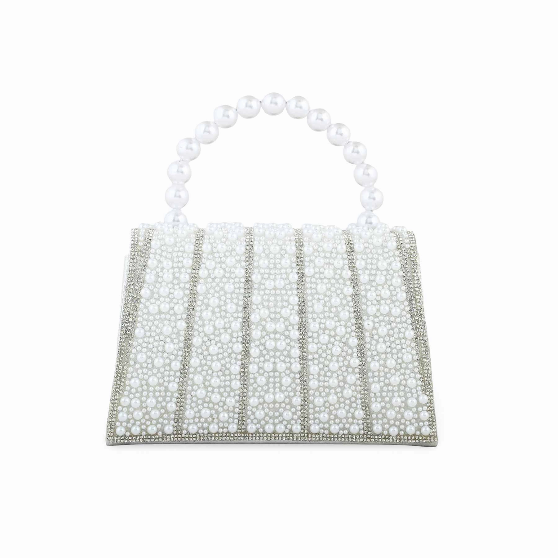 White Bridal Clutch P24367
