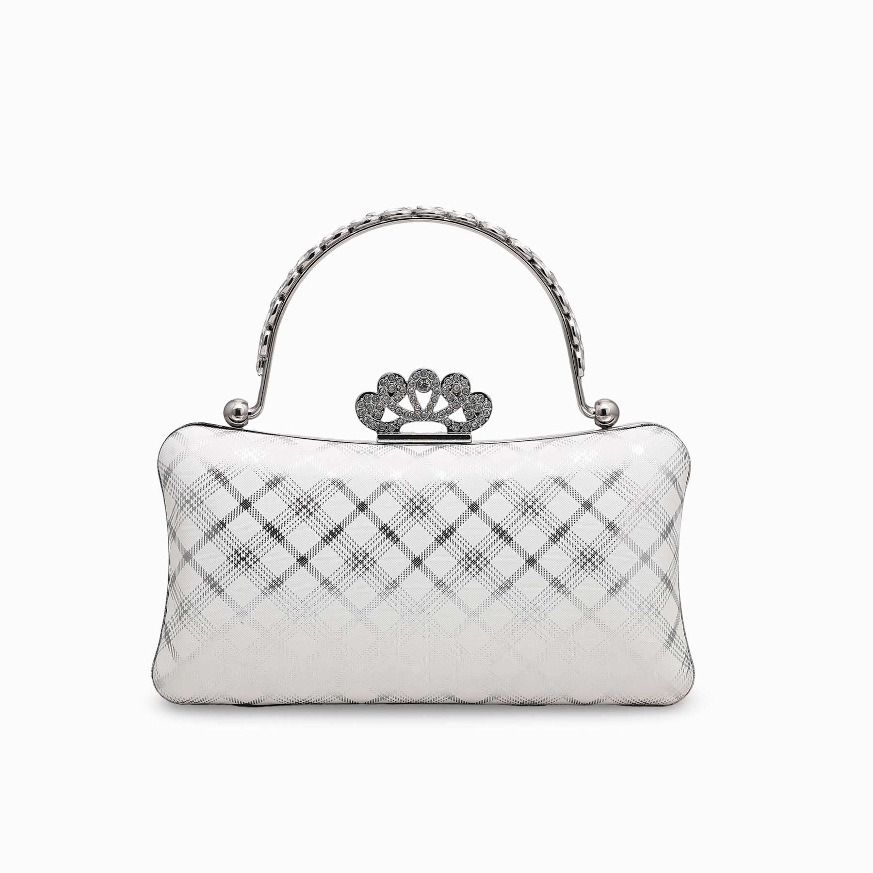 White Fancy Clutch P15365