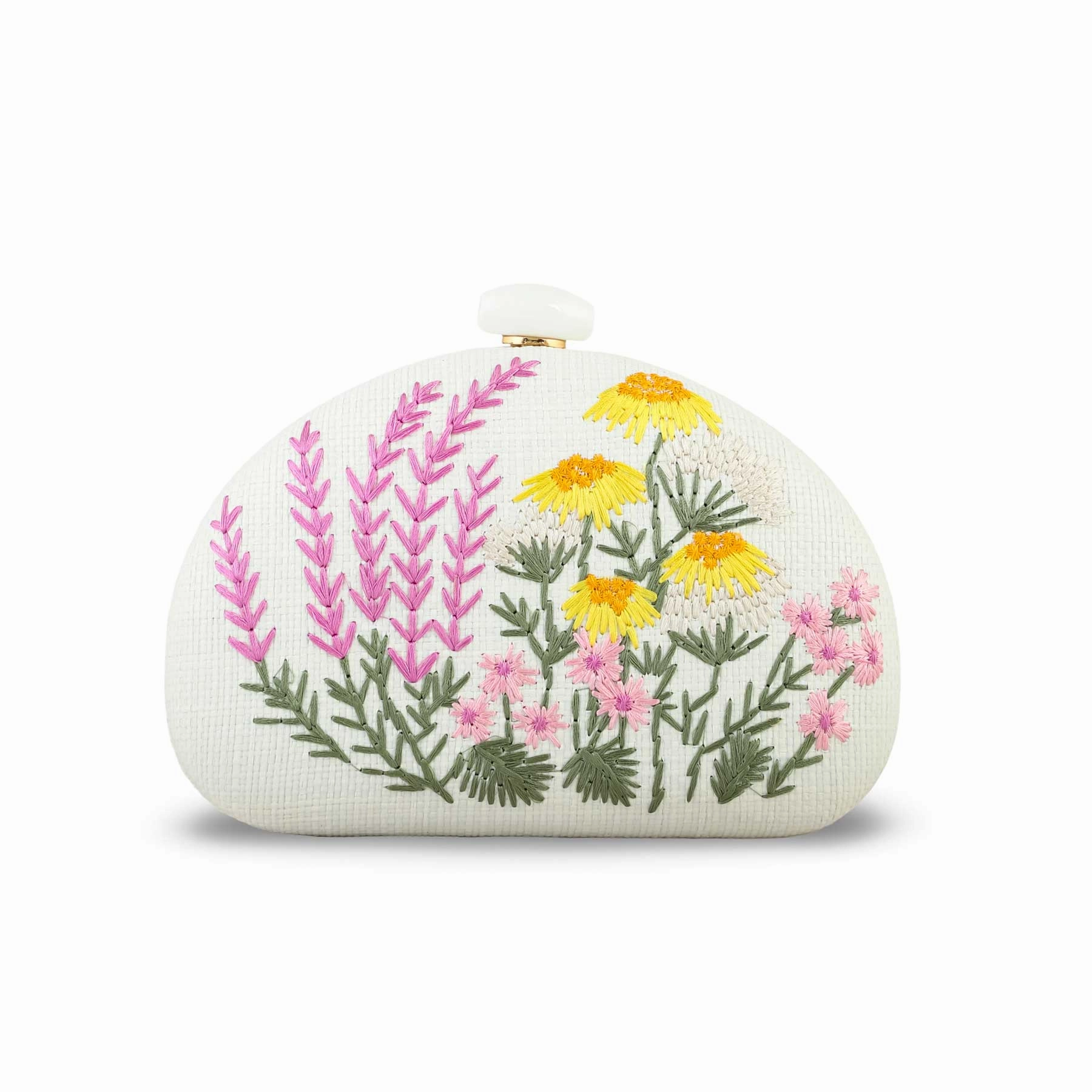 White Women Fancy Clutch P24388
