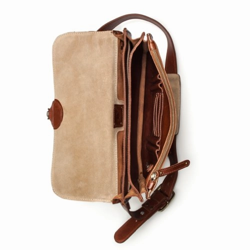 Will Leather Jacques Leather Portfolio Briefcase - Cognac Brown