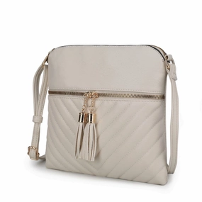 Winnie Quilted Vegan Leather Womens Crossbody