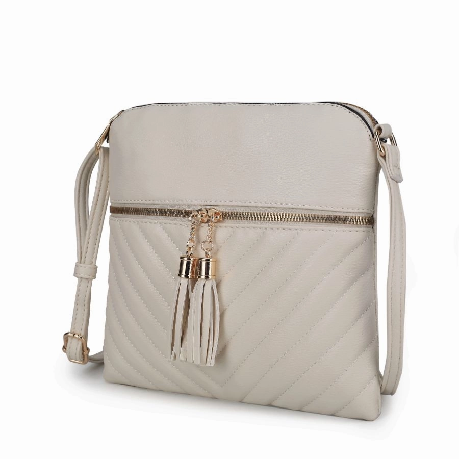 Winnie Quilted Vegan Leather Womens Crossbody
