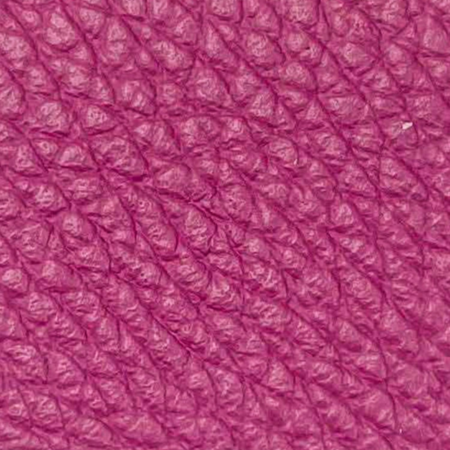 Women Leather Fanny Handbag In Fuchsia/silver