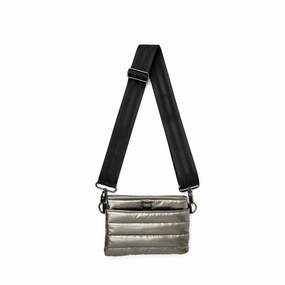 Women's Bum Bag/ Crossbody Bag In Steel Volterra