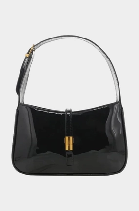 Women's Clara Shoulder Bag In Black Patent