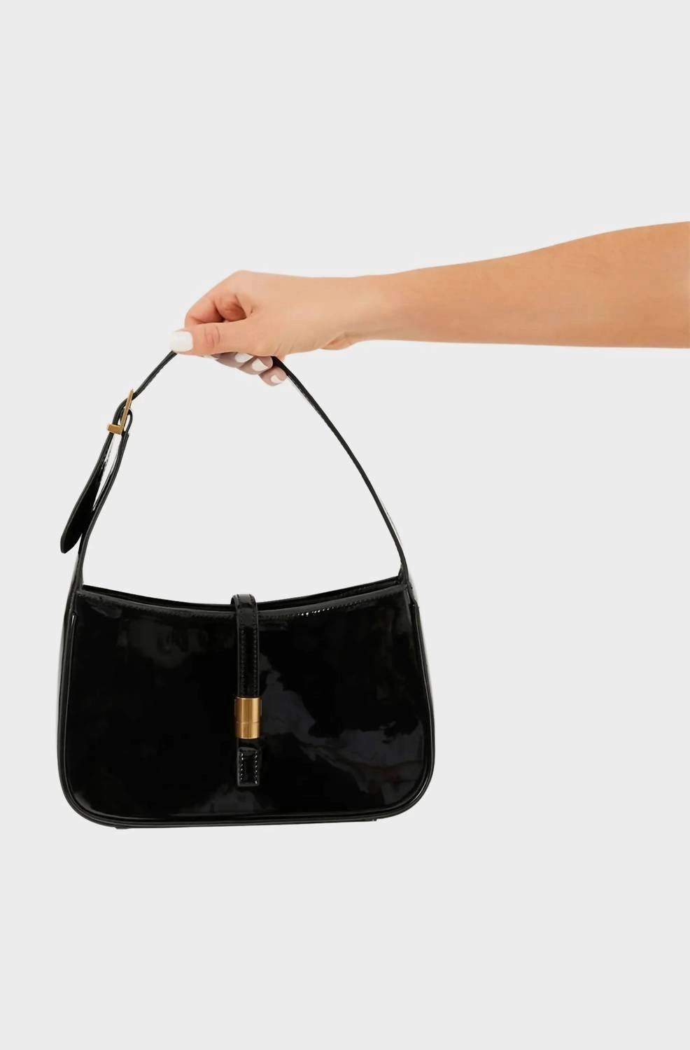 Women's Clara Shoulder Bag In Black Patent