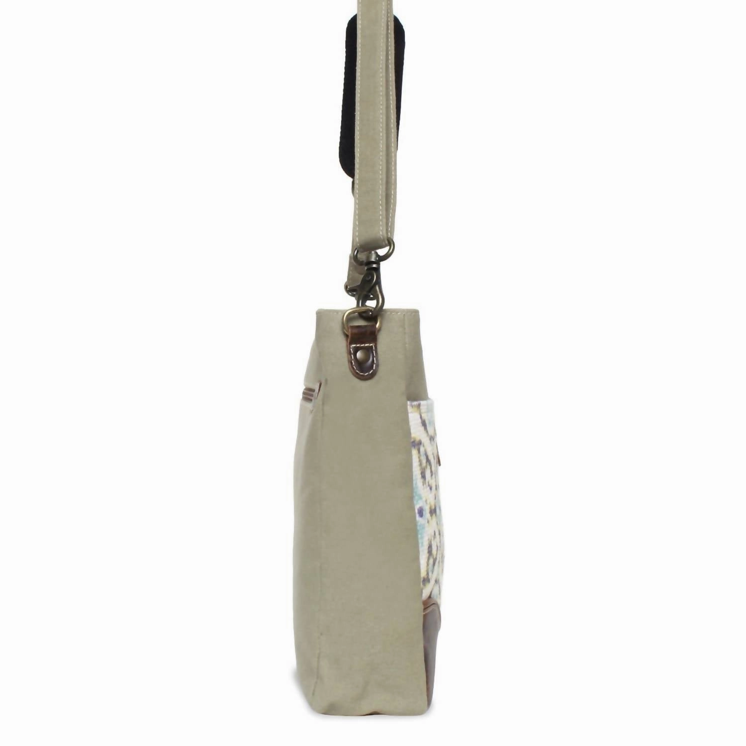 Women's Crossbody Bag In Yellow/teal