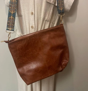 Women's Guitar Strap Purse In Brown