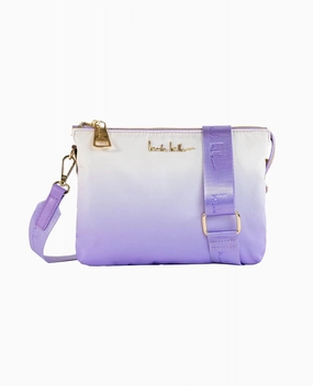 Women's Nylon Crossbody Bag In Lavender Ombre
