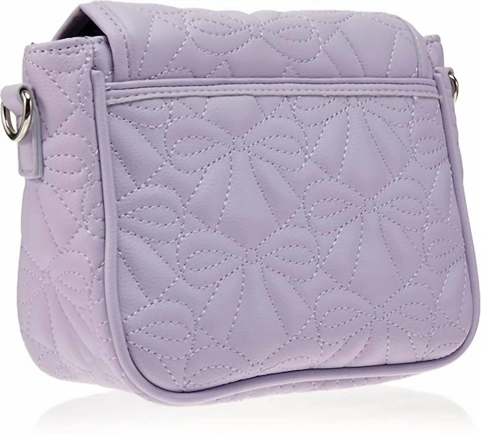 Women's Quilted Crossbody Purse Bag In Purple Lbkatya