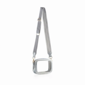 Women's Spectator Clear Crossbody Bag In Silver