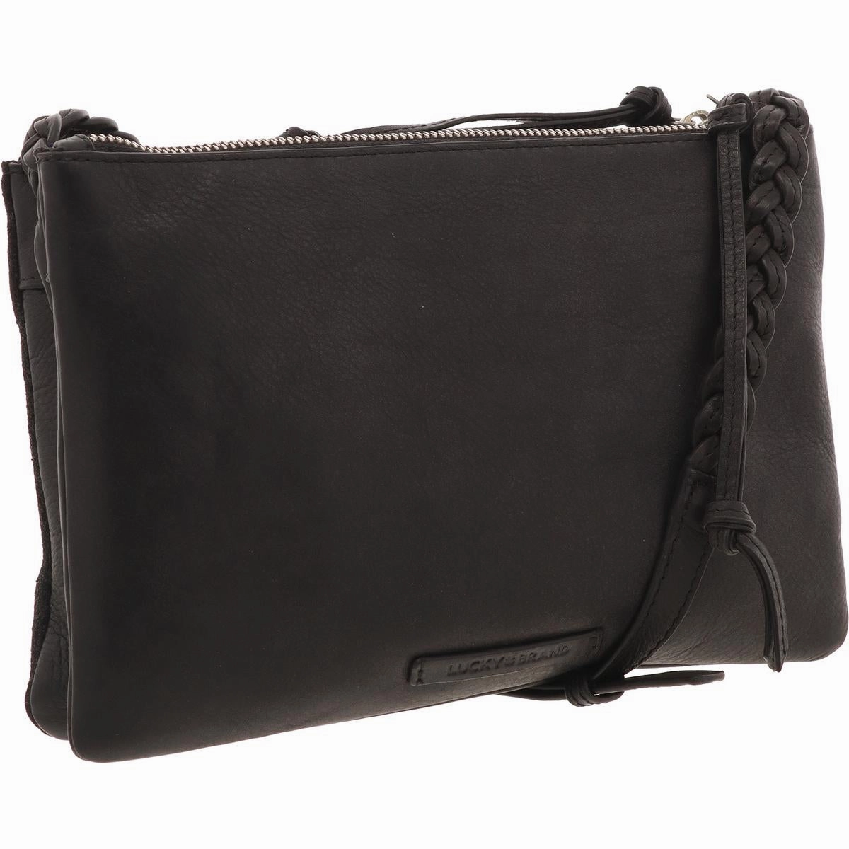 Womens Distressed Faux Suede Crossbody Handbag