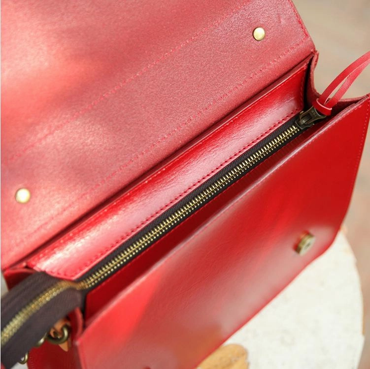 Womens Handmade Coffee Leather Satchel Handbag Cambridge Structured Satchel Shoulder Purse