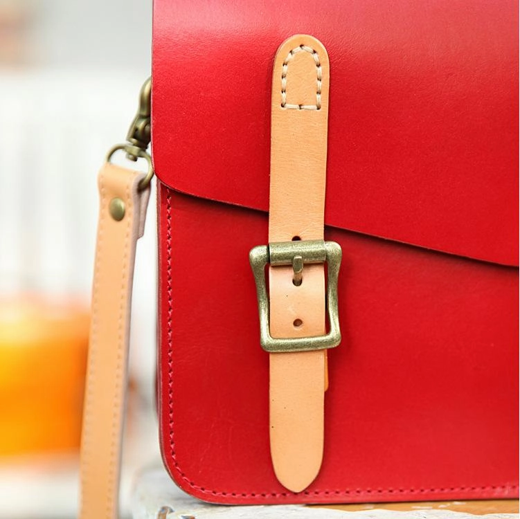 Womens Handmade Coffee Leather Satchel Handbag Cambridge Structured Satchel Shoulder Purse