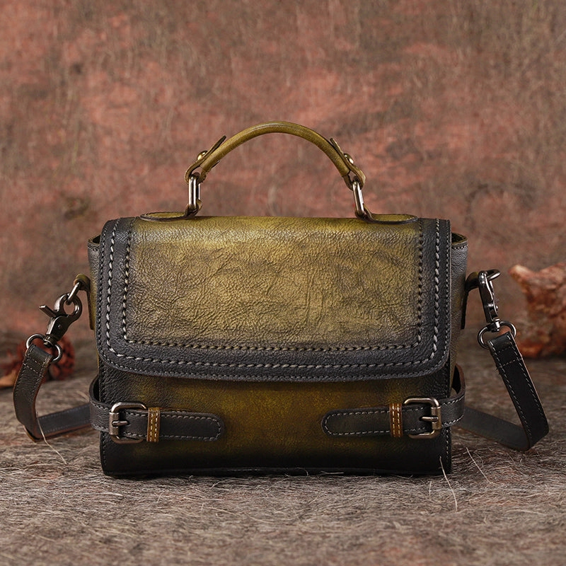 Womens Leather Satchel Bag School Shoulder Bag Best Crossbody Purse for Ladies